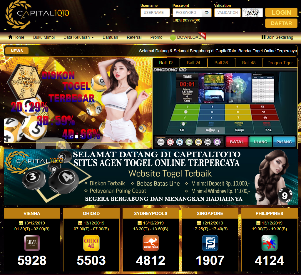 Daftar Capitaltoto