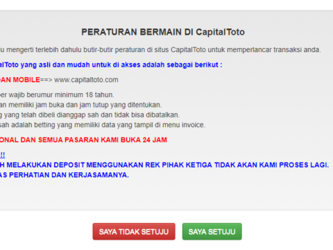 Promo Togel Special Capitaltoto #Dirumahaja
